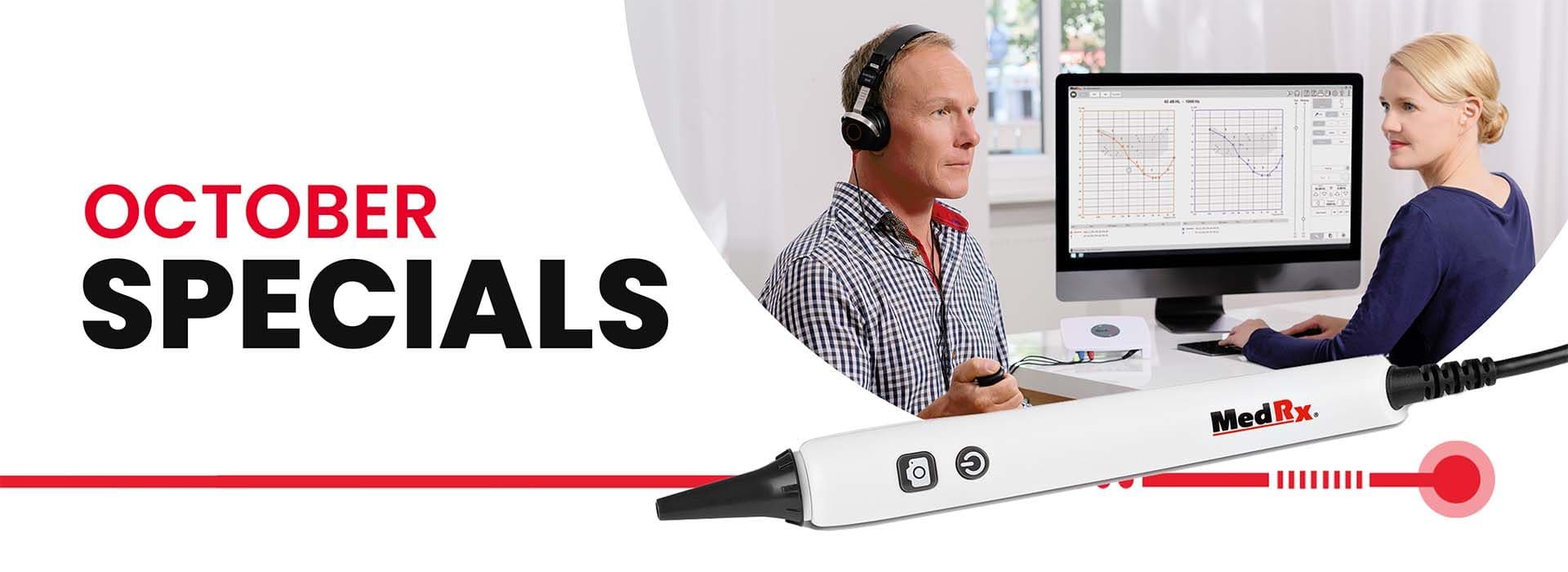 MedRx October 2026 Specials A2D+ Audiometer and Video Otoscope