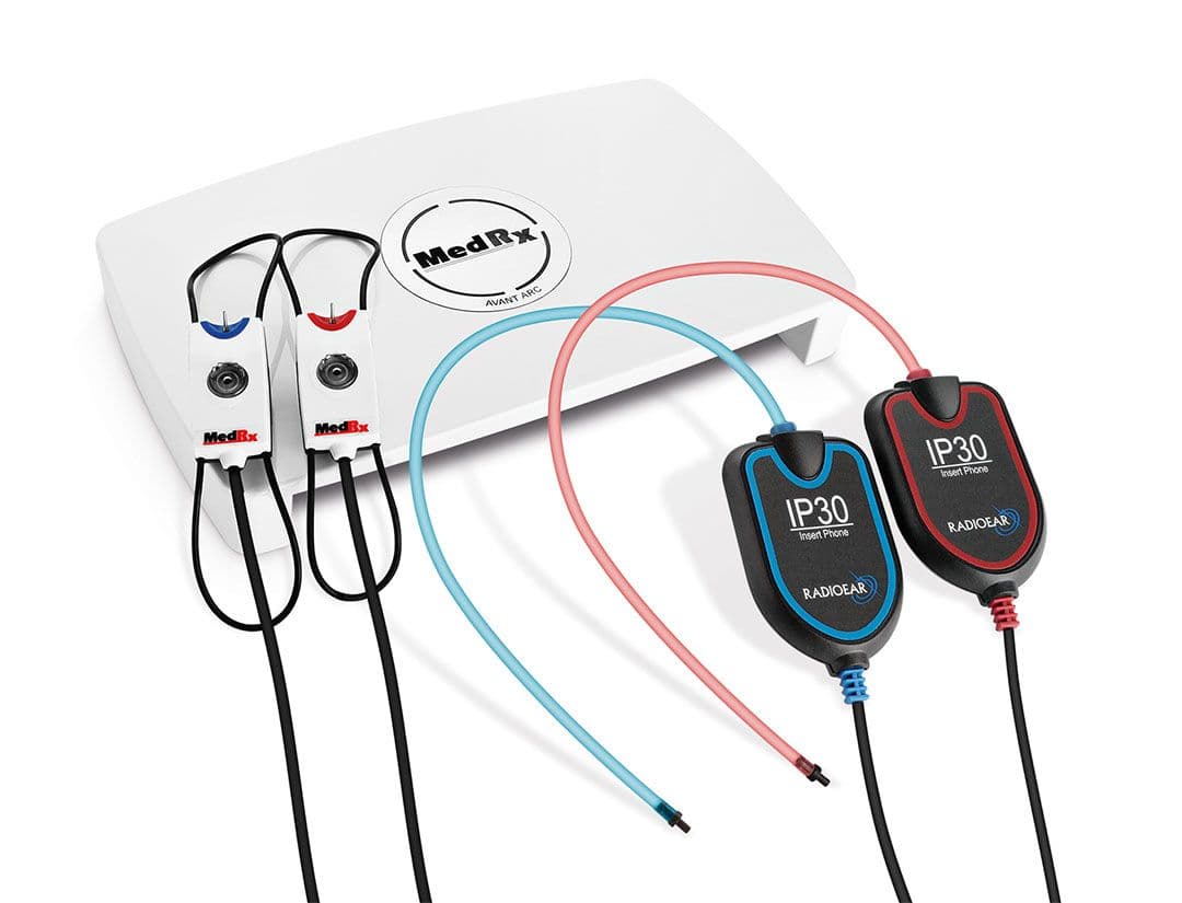 AVANT ARC - Audiometry, Real Ear Measurements and Live Speech Mapping system with two IP30 insert earphones and two probe microphones on it